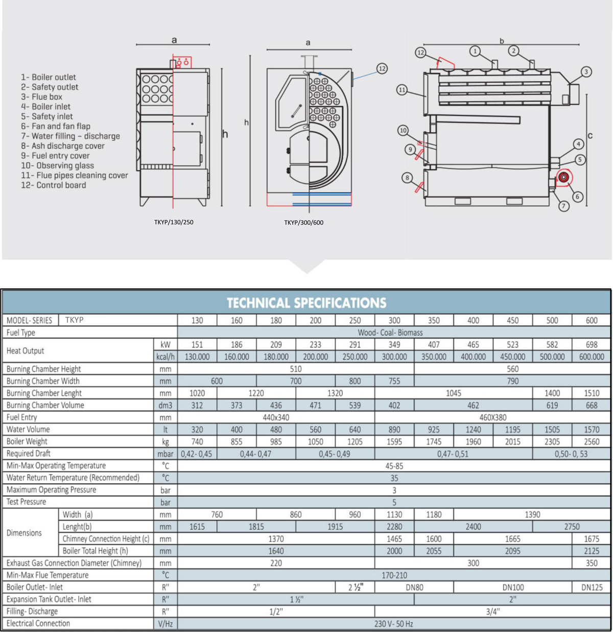 Prismatic Solid Fuel  Boiler